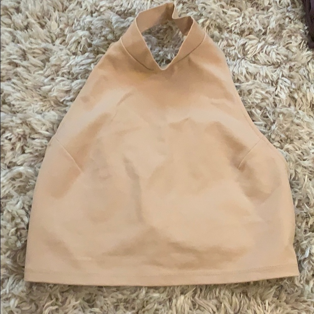 Nude crop top